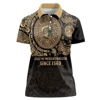 Gulf of Mexico Personalized Women Polo Shirt Since 1569 Aztec Vingtage