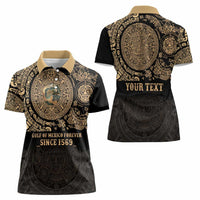 Gulf of Mexico Personalized Women Polo Shirt Since 1569 Aztec Vingtage