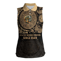 Gulf of Mexico Personalized Women Sleeveless Polo Shirt Since 1569 Aztec Vingtage