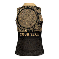 Gulf of Mexico Personalized Women Sleeveless Polo Shirt Since 1569 Aztec Vingtage