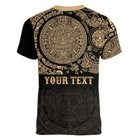 Gulf of Mexico Personalized Women V-Neck T-Shirt Since 1569 Aztec Vingtage