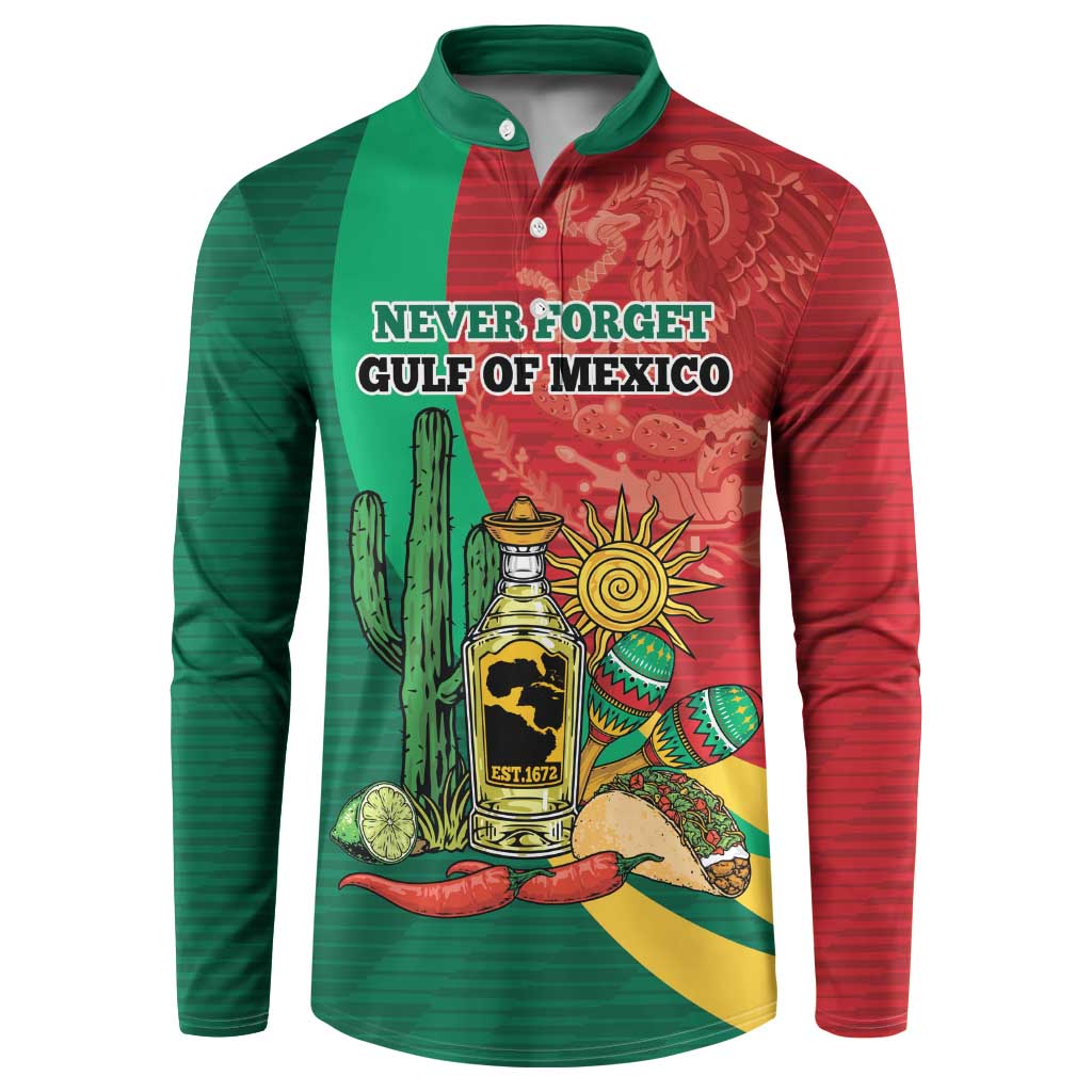 Gulf of Mexico Since 1672 Personalized Button Sweatshirt Mexican Tequila and Tacos