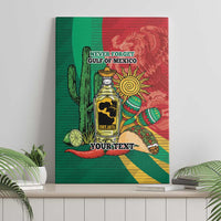 Gulf of Mexico Since 1672 Personalized Canvas Wall Art Mexican Tequila and Tacos