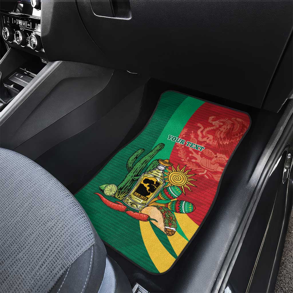 Gulf of Mexico Since 1672 Personalized Car Mats Mexican Tequila and Tacos
