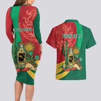 Gulf of Mexico Since 1672 Personalized Couples Matching Long Sleeve Bodycon Dress and Hawaiian Shirt Mexican Tequila and Tacos