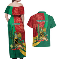 Gulf of Mexico Since 1672 Personalized Couples Matching Off Shoulder Maxi Dress and Hawaiian Shirt Mexican Tequila and Tacos