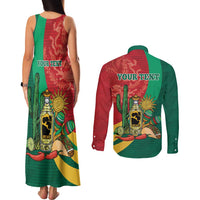 Gulf of Mexico Since 1672 Personalized Couples Matching Tank Maxi Dress and Long Sleeve Button Shirt Mexican Tequila and Tacos