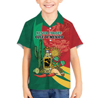 Gulf of Mexico Since 1672 Personalized Family Matching Off Shoulder Maxi Dress and Hawaiian Shirt Mexican Tequila and Tacos