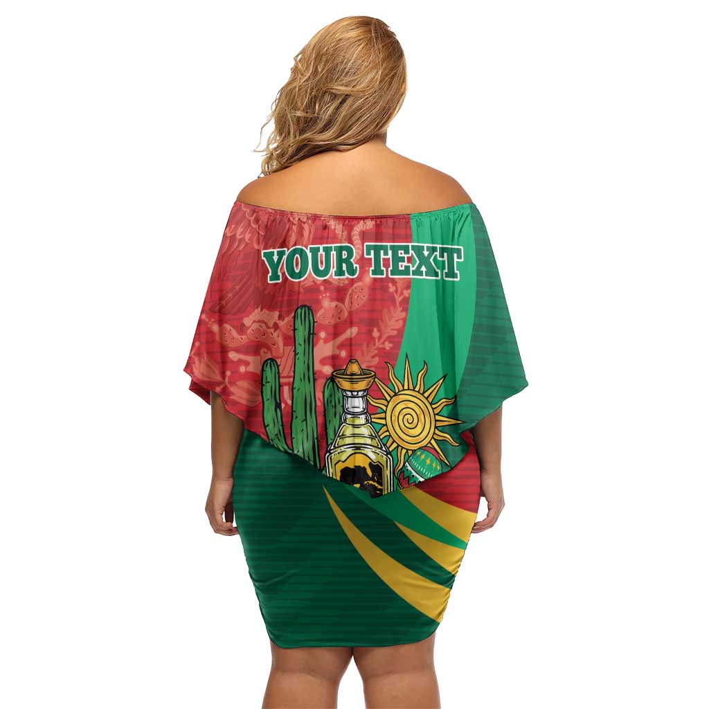 Gulf of Mexico Since 1672 Personalized Family Matching Off Shoulder Short Dress and Hawaiian Shirt Mexican Tequila and Tacos
