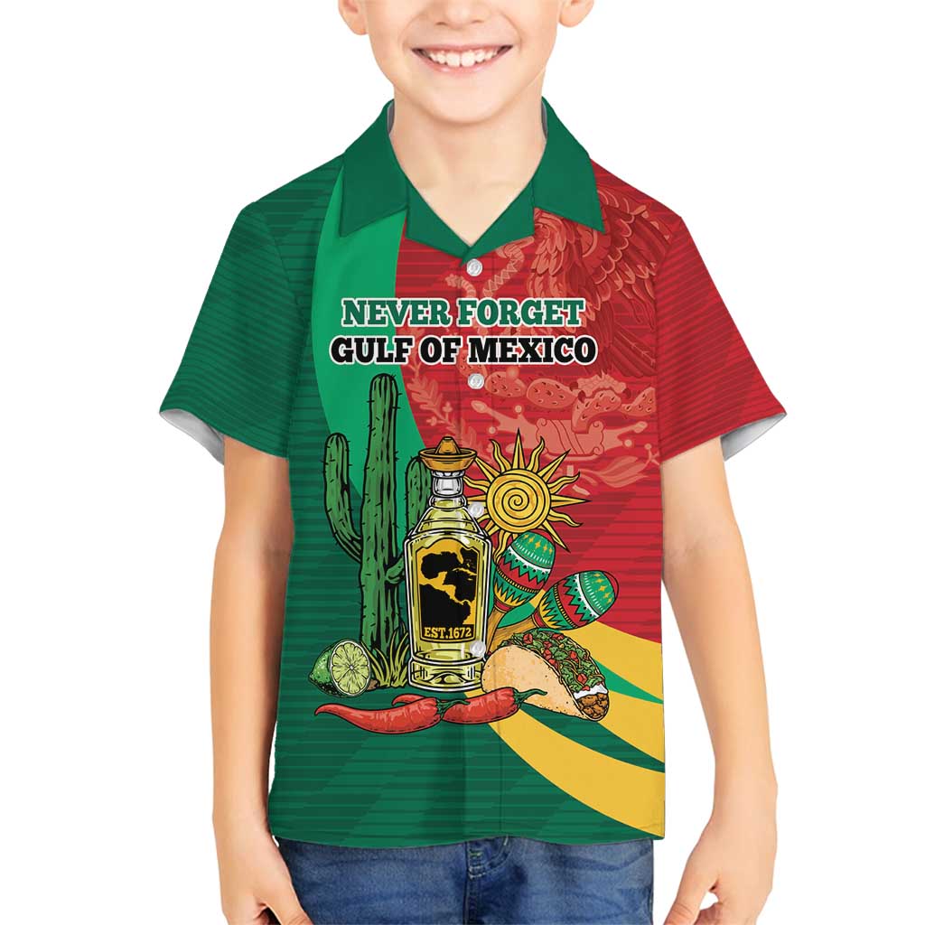 Gulf of Mexico Since 1672 Personalized Family Matching Off Shoulder Short Dress and Hawaiian Shirt Mexican Tequila and Tacos