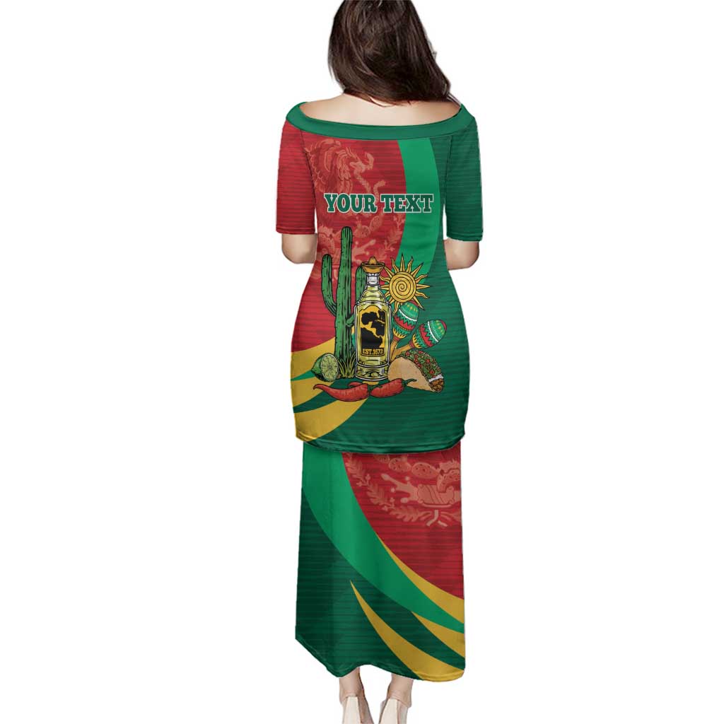 Gulf of Mexico Since 1672 Personalized Family Matching Puletasi and Hawaiian Shirt Mexican Tequila and Tacos