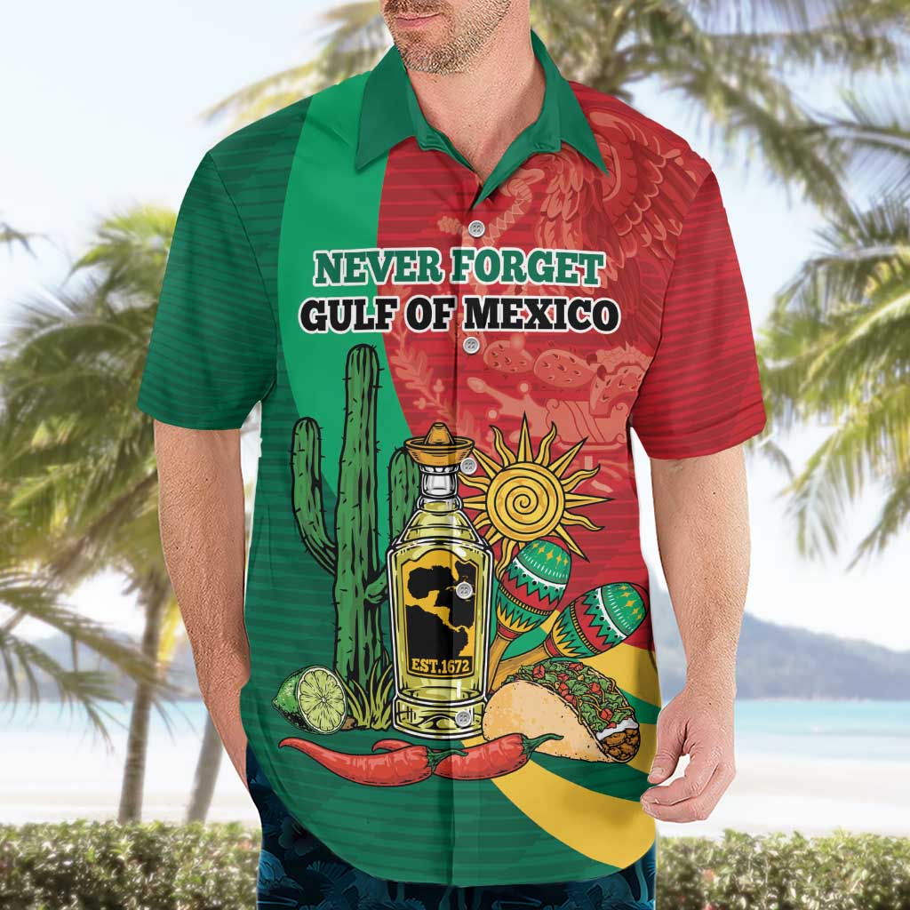 Gulf of Mexico Since 1672 Personalized Hawaiian Shirt Mexican Tequila and Tacos