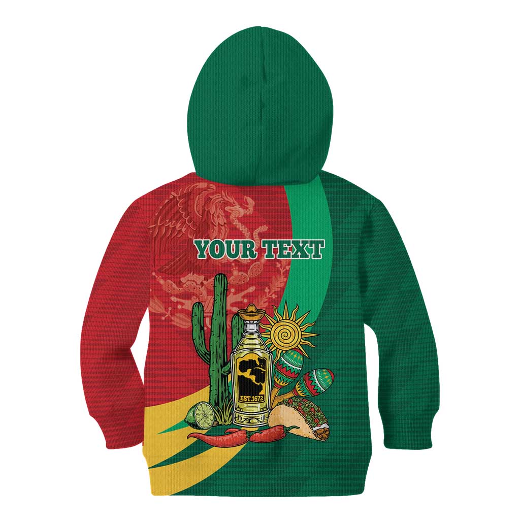 Gulf of Mexico Since 1672 Personalized Kid Hoodie Mexican Tequila and Tacos