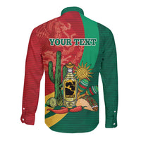 Gulf of Mexico Since 1672 Personalized Long Sleeve Button Shirt Mexican Tequila and Tacos