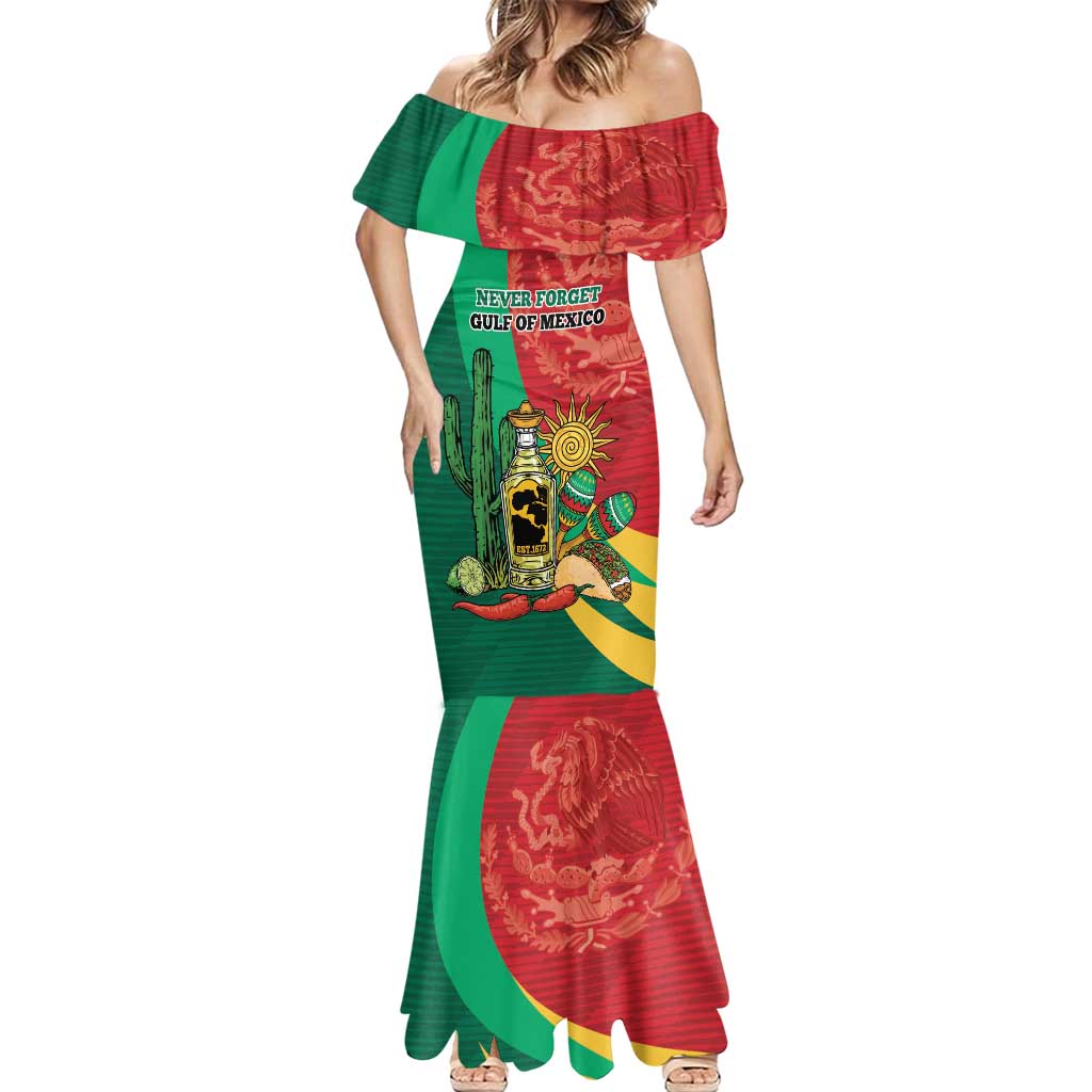 Gulf of Mexico Since 1672 Personalized Mermaid Dress Mexican Tequila and Tacos