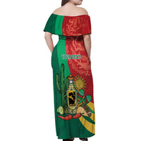 Gulf of Mexico Since 1672 Personalized Off Shoulder Maxi Dress Mexican Tequila and Tacos