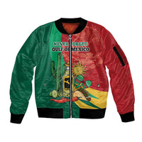 Gulf of Mexico Since 1672 Personalized Sleeve Zip Bomber Jacket Mexican Tequila and Tacos