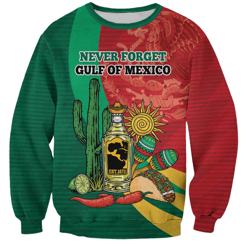 Gulf of Mexico Since 1672 Personalized Sweatshirt Mexican Tequila and Tacos