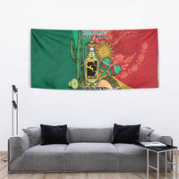 Gulf of Mexico Since 1672 Personalized Tapestry Mexican Tequila and Tacos