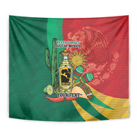 Gulf of Mexico Since 1672 Personalized Tapestry Mexican Tequila and Tacos