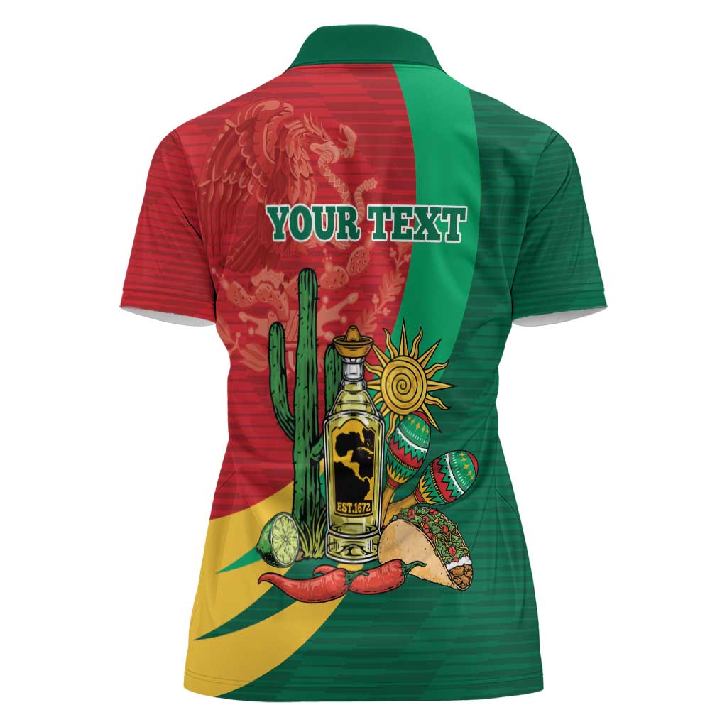 Gulf of Mexico Since 1672 Personalized Women Polo Shirt Mexican Tequila and Tacos