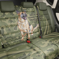 United States Canine Personalized Back Car Seat Cover USA Military K9s Camouflage