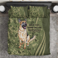 United States Canine Personalized Bedding Set USA Military K9s Camouflage