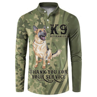 United States Canine Personalized Button Sweatshirt USA Military K9s Camouflage