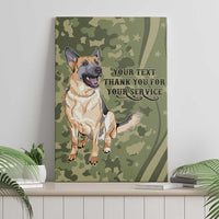 United States Canine Personalized Canvas Wall Art USA Military K9s Camouflage