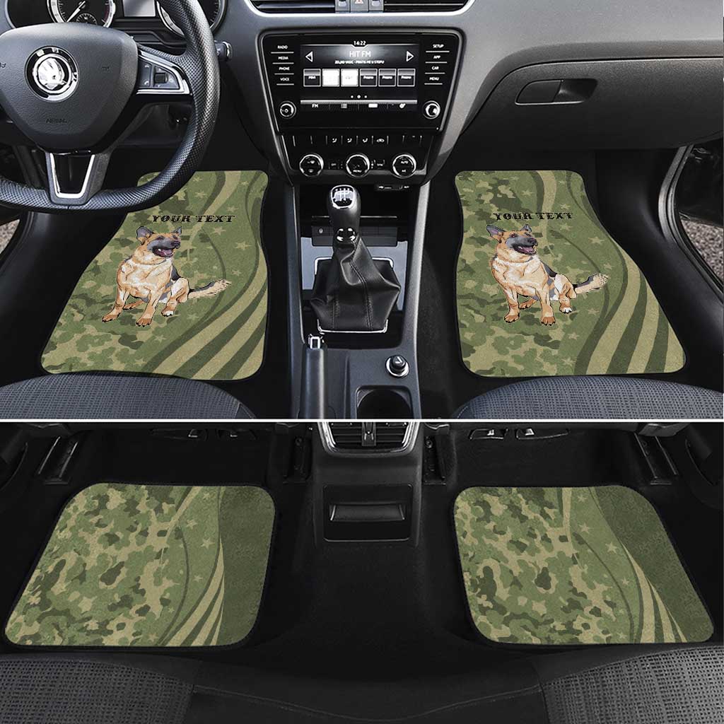 United States Canine Personalized Car Mats USA Military K9s Camouflage