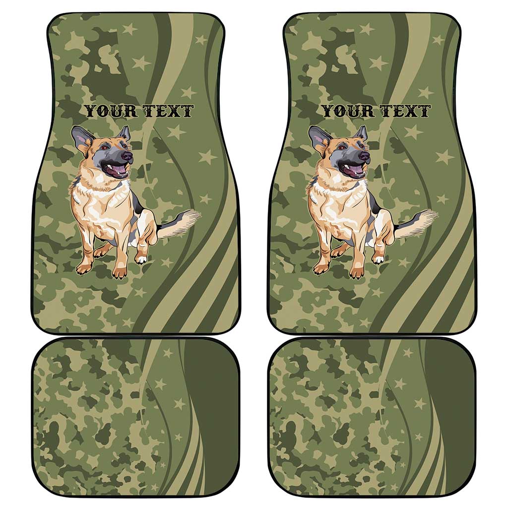 United States Canine Personalized Car Mats USA Military K9s Camouflage