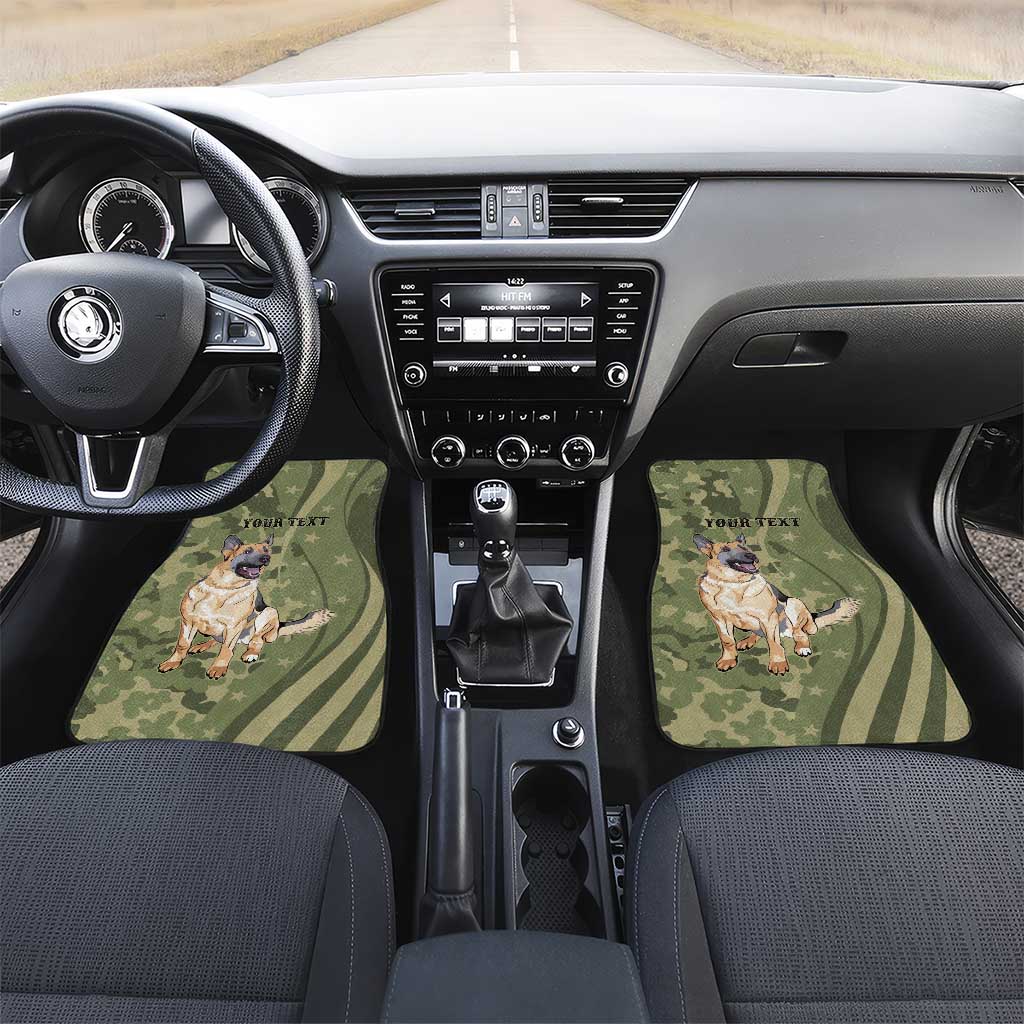 United States Canine Personalized Car Mats USA Military K9s Camouflage