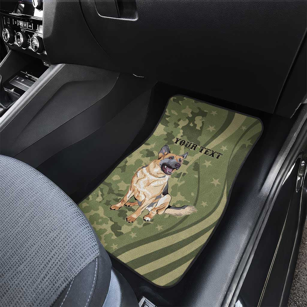 United States Canine Personalized Car Mats USA Military K9s Camouflage