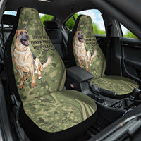 United States Canine Personalized Car Seat Cover USA Military K9s Camouflage