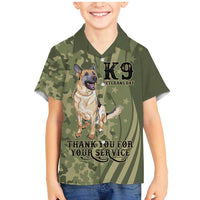 United States Canine Personalized Family Matching Mermaid Dress and Hawaiian Shirt USA Military K9s Camouflage