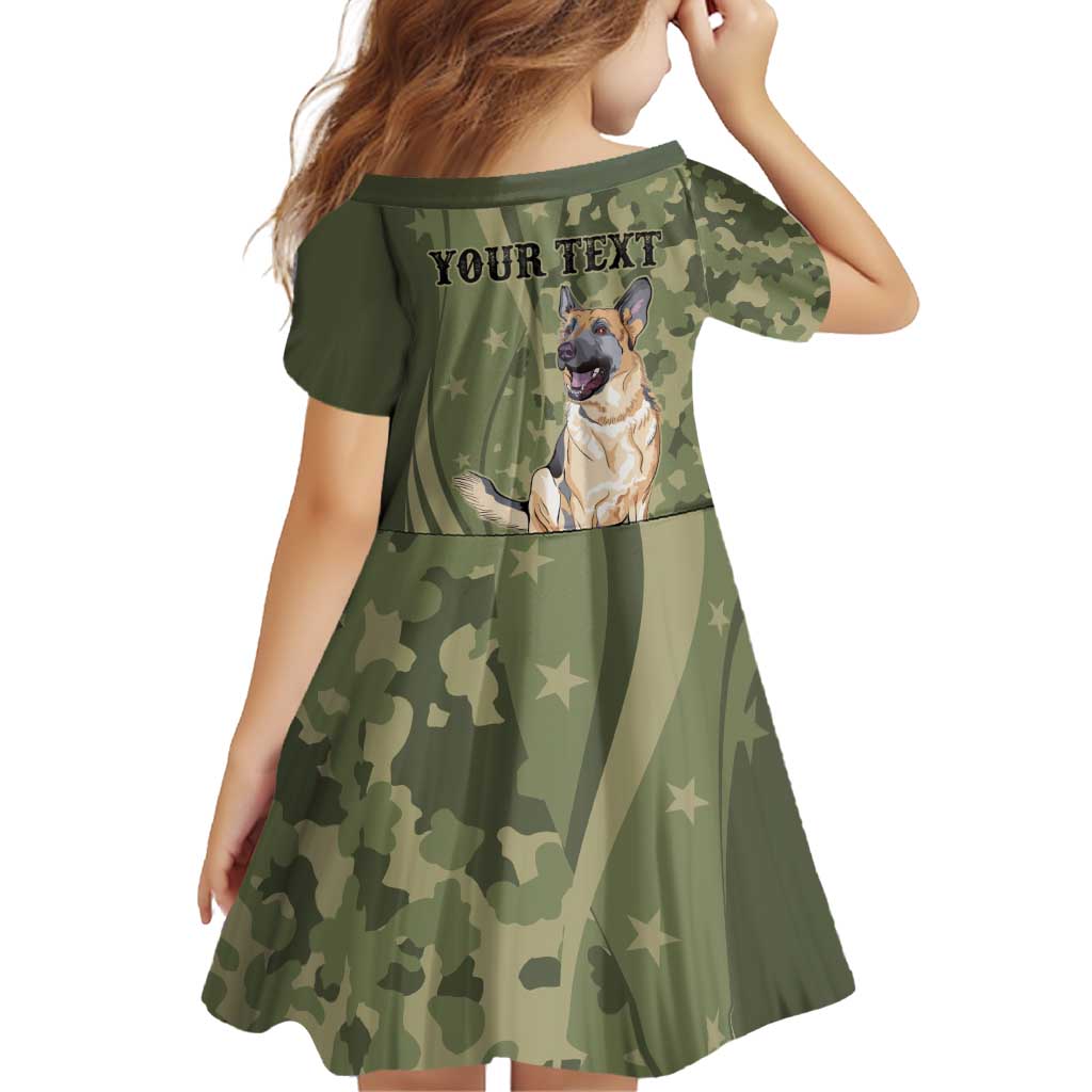 United States Canine Personalized Family Matching Puletasi and Hawaiian Shirt USA Military K9s Camouflage