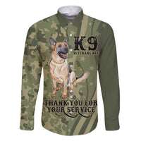 United States Canine Personalized Family Matching Short Sleeve Bodycon Dress and Hawaiian Shirt USA Military K9s Camouflage