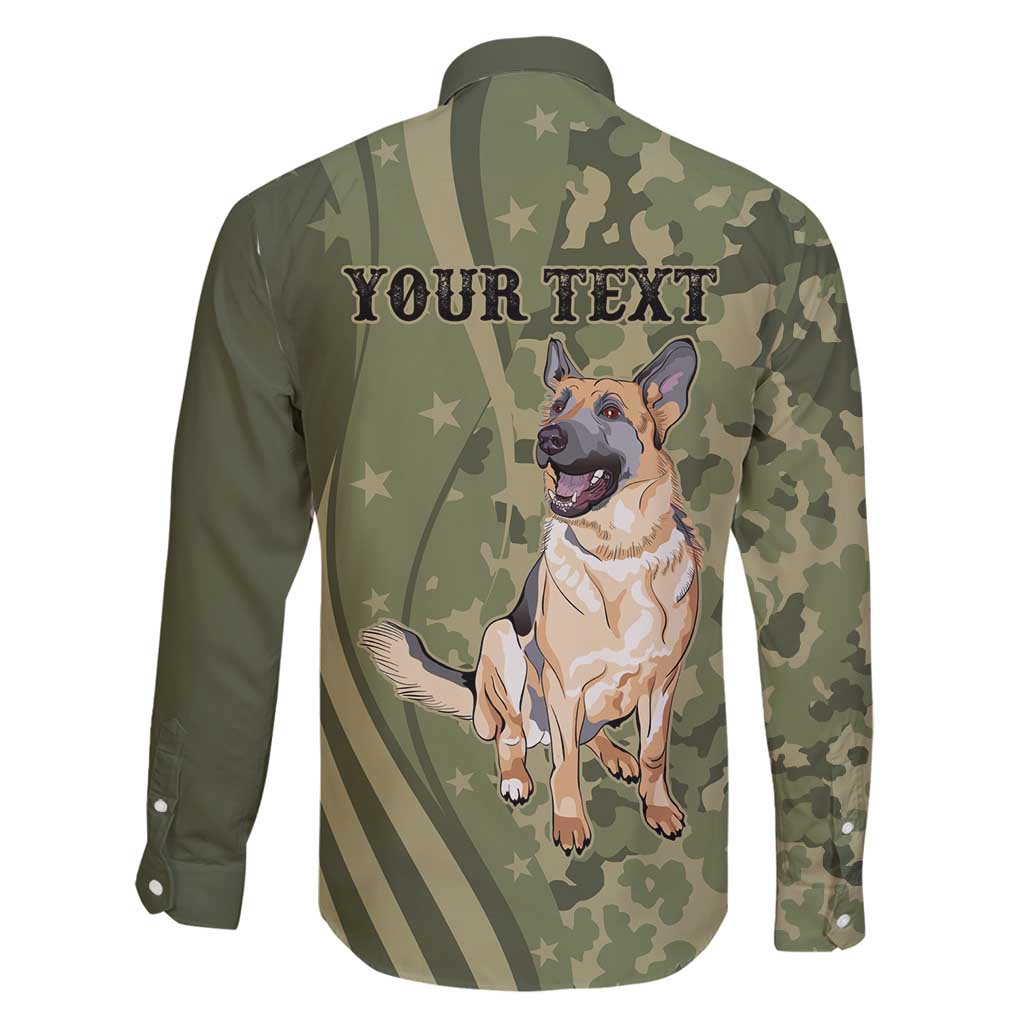 United States Canine Personalized Family Matching Tank Maxi Dress and Hawaiian Shirt USA Military K9s Camouflage