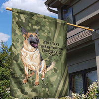 United States Canine Personalized Garden Flag USA Military K9s Camouflage