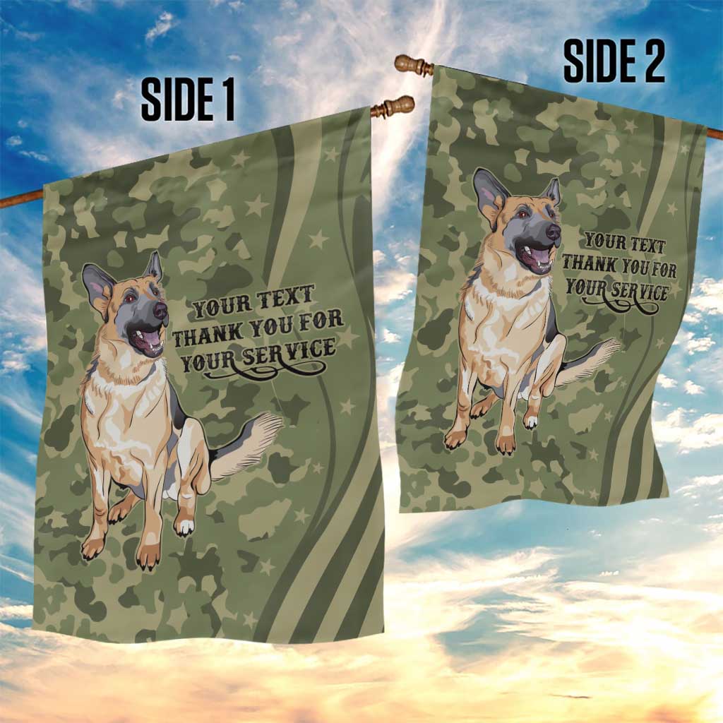 United States Canine Personalized Garden Flag USA Military K9s Camouflage
