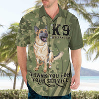 United States Canine Personalized Hawaiian Shirt USA Military K9s Camouflage
