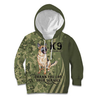 United States Canine Personalized Kid Hoodie USA Military K9s Camouflage