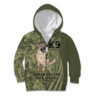 United States Canine Personalized Kid Hoodie USA Military K9s Camouflage