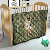 United States Canine Personalized Quilt USA Military K9s Camouflage