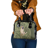 United States Canine Personalized Shoulder Handbag USA Military K9s Camouflage