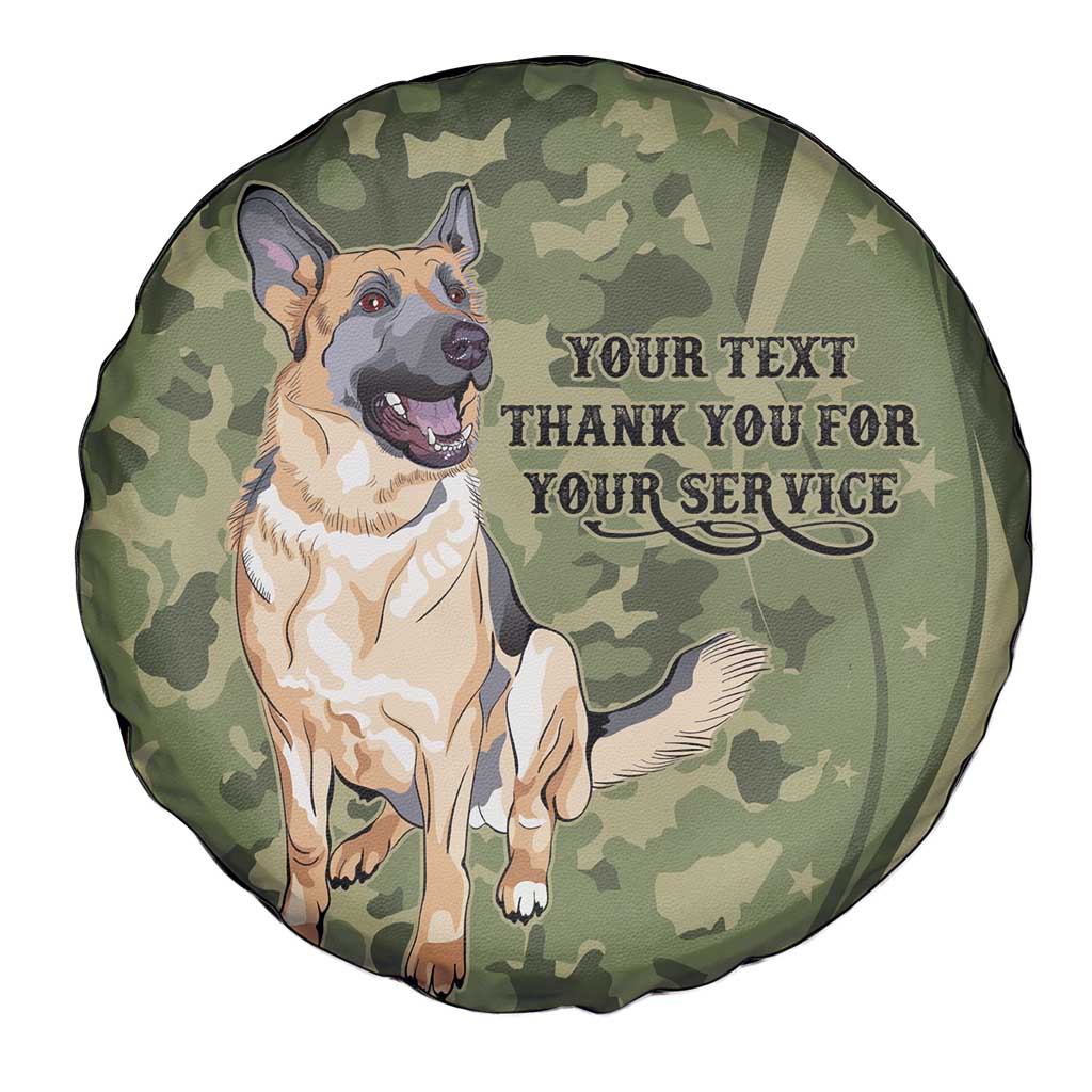 United States Canine Personalized Spare Tire Cover USA Military K9s Camouflage