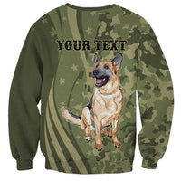 United States Canine Personalized Sweatshirt USA Military K9s Camouflage
