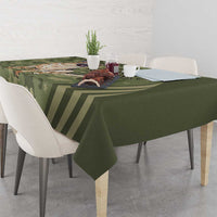 United States Canine Personalized Tablecloth USA Military K9s Camouflage