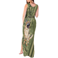 United States Canine Personalized Tank Maxi Dress USA Military K9s Camouflage
