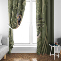 United States Canine Personalized Window Curtain USA Military K9s Camouflage